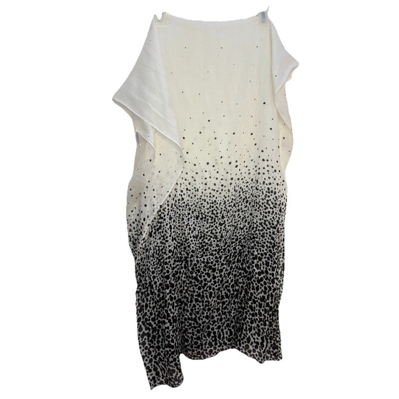 Target Black & White Ombre Polka Dot Lightweight Rectangular Scarf 73” X 27” - Picture 2 of 6